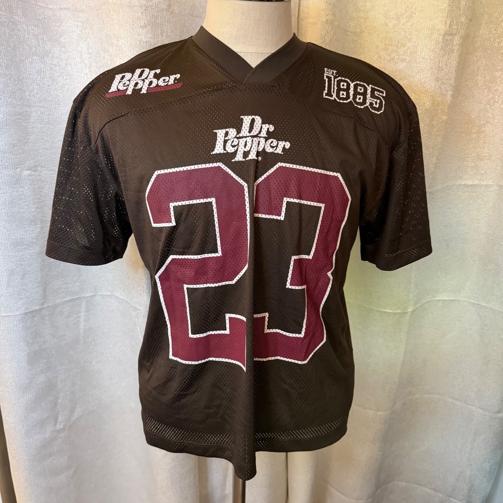 Dr Pepper Football Jersey Size Small Brown Just What The Dr Ordered Mesh  23